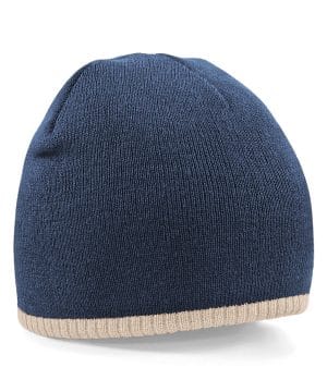 Two Tone Pull On Beanie