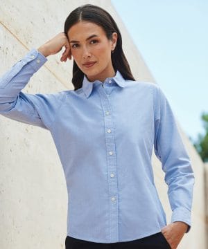 Women's classic long sleeve Oxford shirt, Oxford shirt