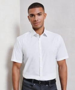 Men’s Stretch Fit Cotton Poplin Work Shirt