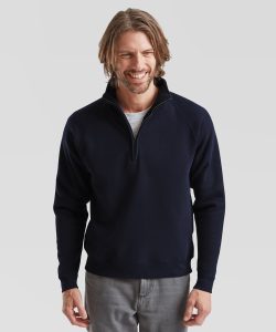 Premium 70/30 Zip Neck Sweatshirt
