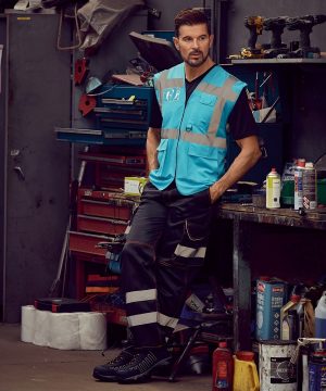 Executive Hi Vis Waistcoat with Custom Logo – UK Workwear