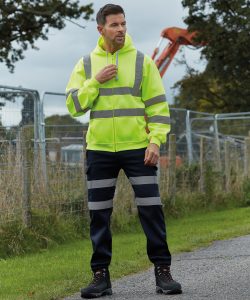 Hi Vis Zip Hoodie Class 3