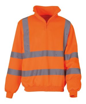 Hi Vis ¼ Zip Sweatshirt Class 3