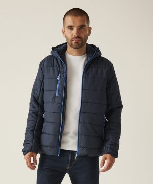 Navigate Thermal Hooded Jacket Mens blue hooded bodywarmer