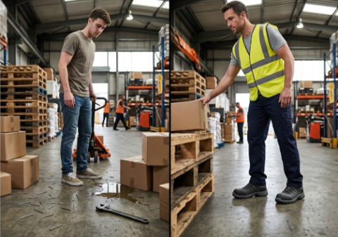 Hidden Dangers of Regular Work Shoes & How Safety Toe Cap Trainers Help